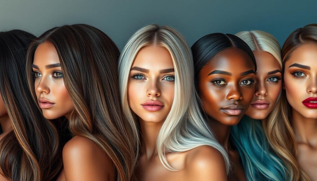 skin tone hair color