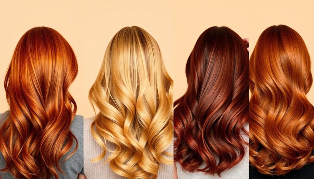 warm-toned hair colors